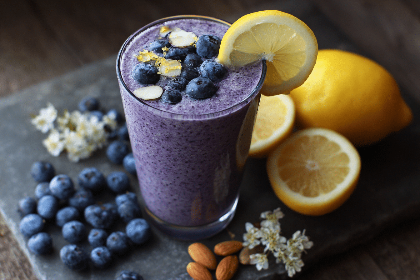 Anti-Inflammatory Lemon-Blueberry Smoothie