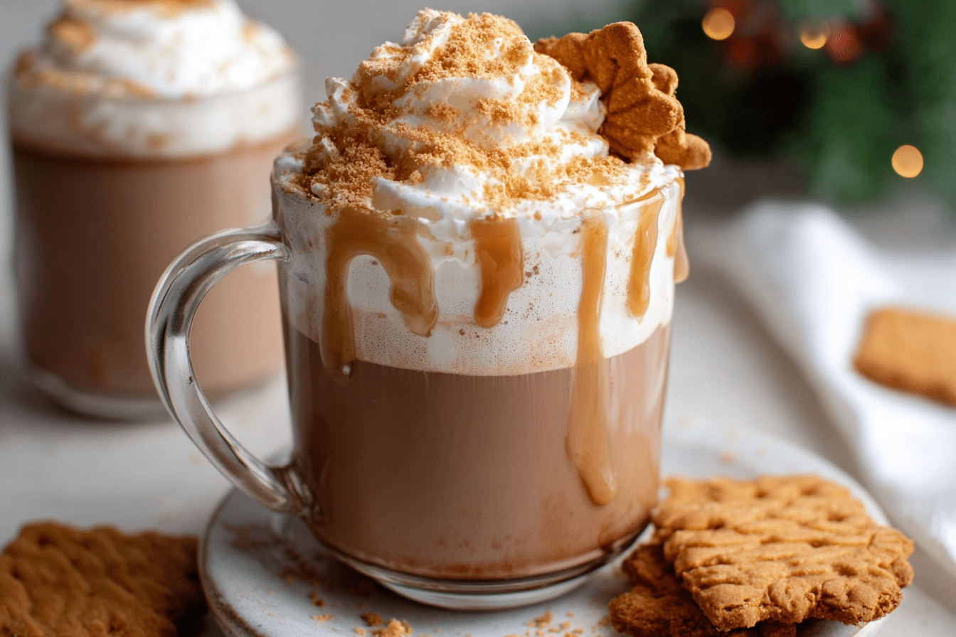 Biscoff hot chocolate