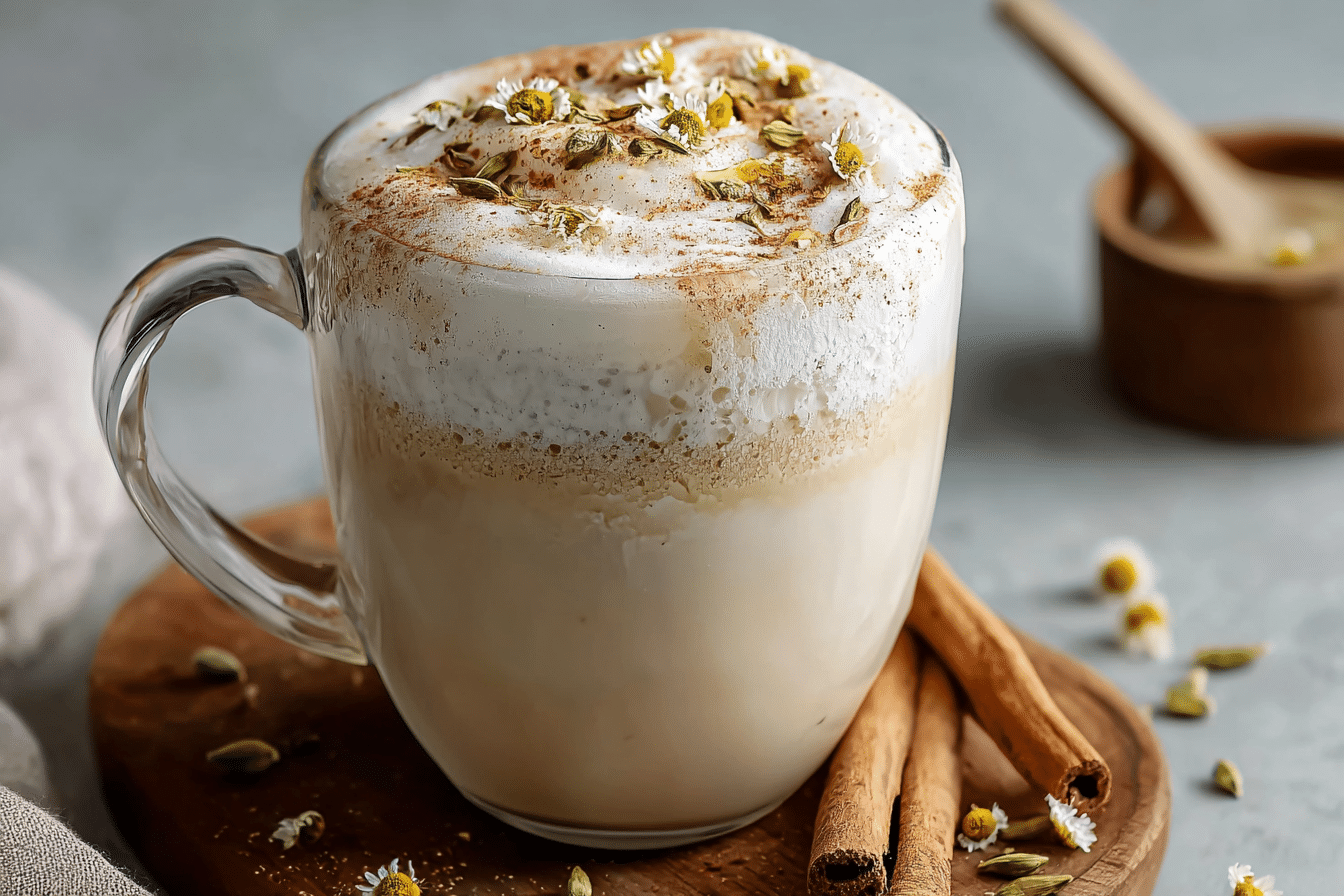 Chamomile Cinnamon Moon Milk Latte