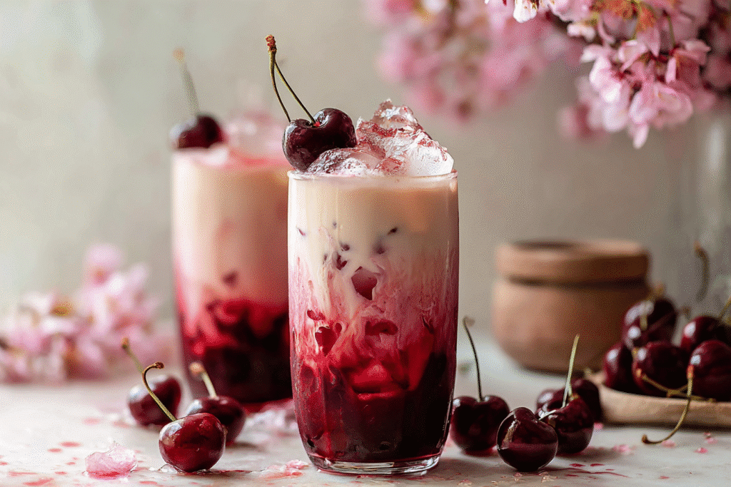 Cherry Earl Grey Milk Tea