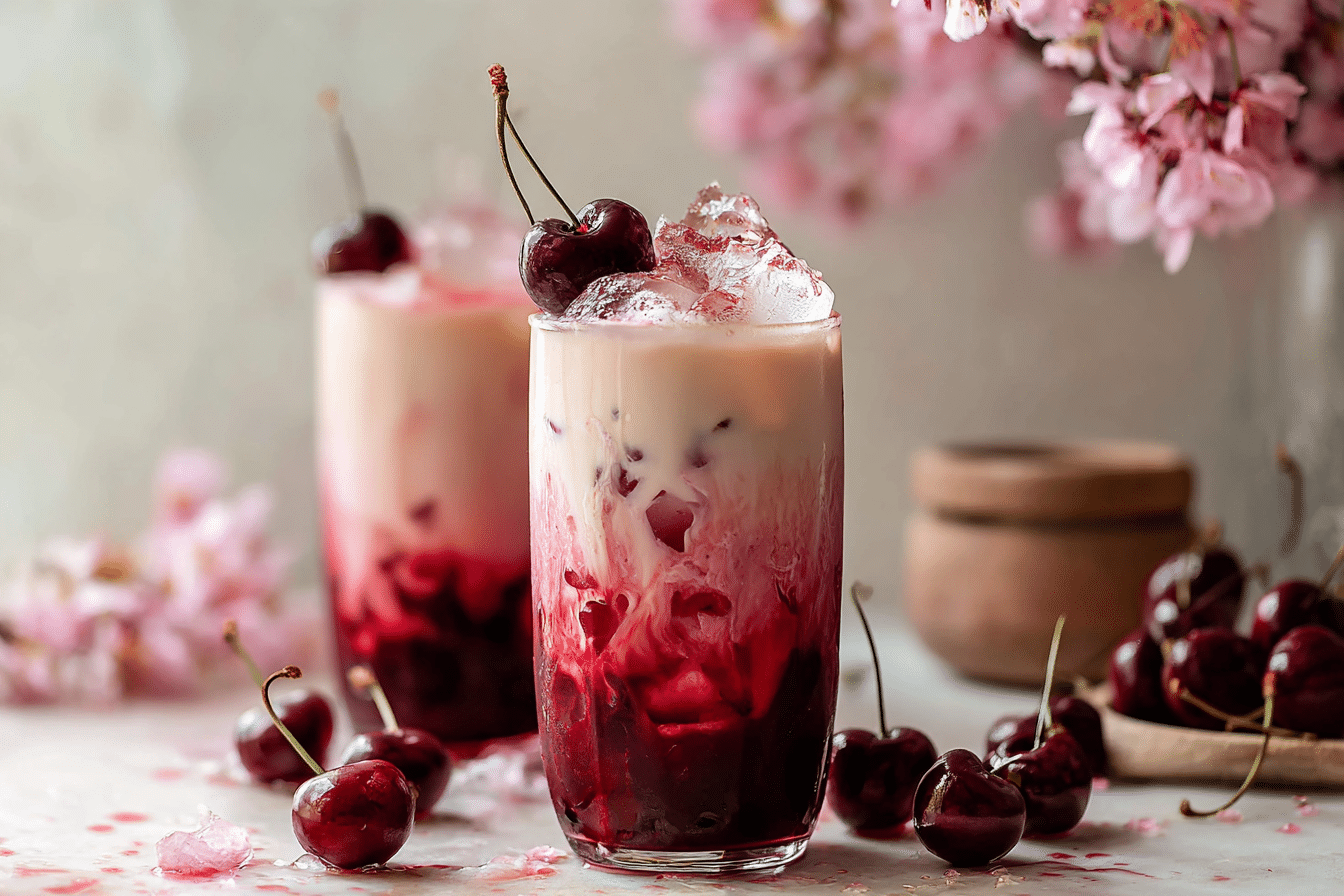 Cherry Earl Grey Milk Tea