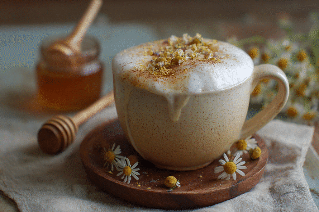 Honey Chamomile Tea Latte