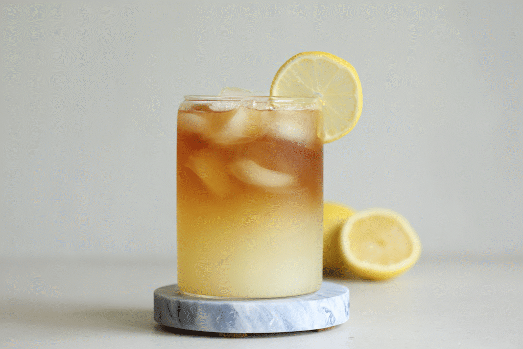 Lemon vanilla iced tea