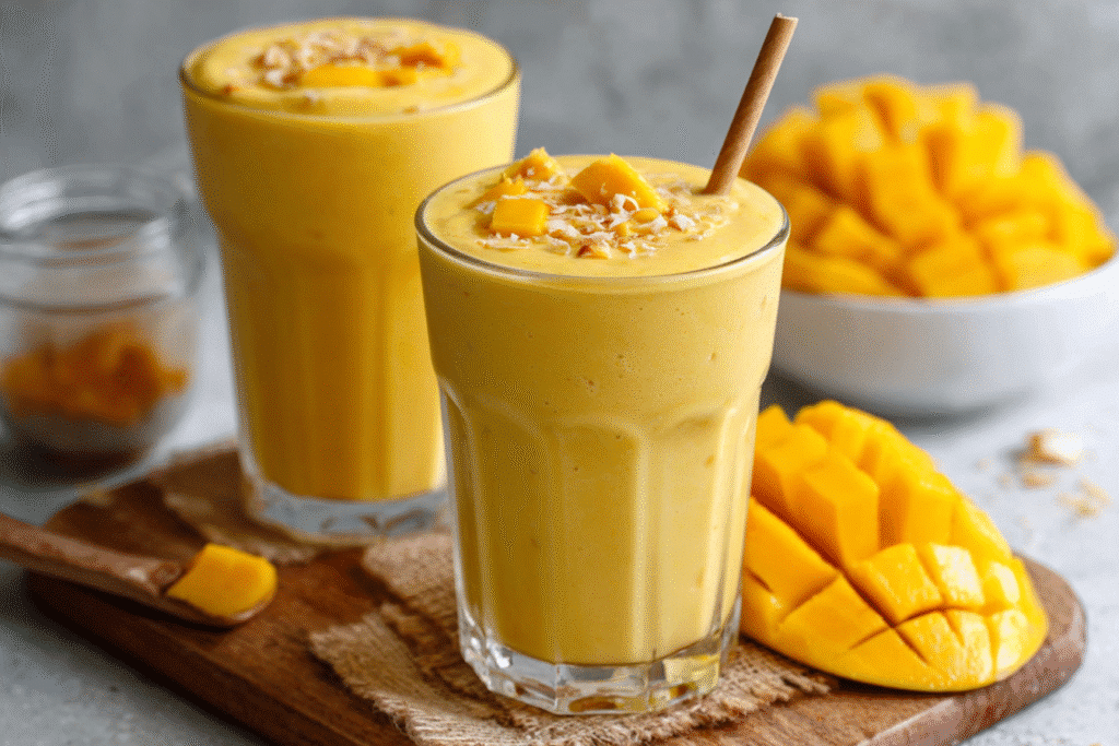 Mango Coconut Milk Smoothie