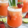Pineapple Strawberry Agua Fresca