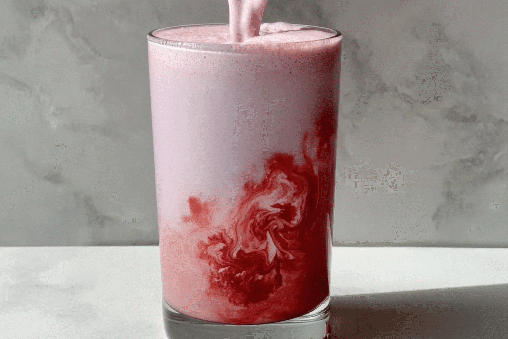 Raspberry Hibiscus Latte