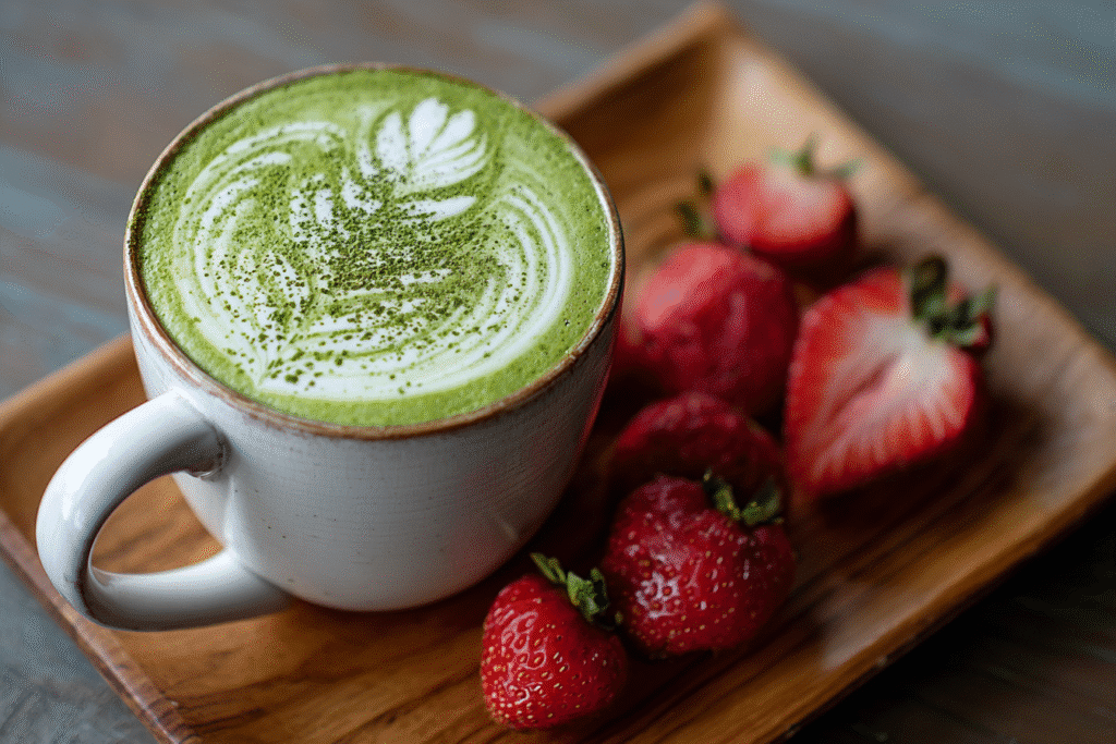 Strawberry Matcha Latte