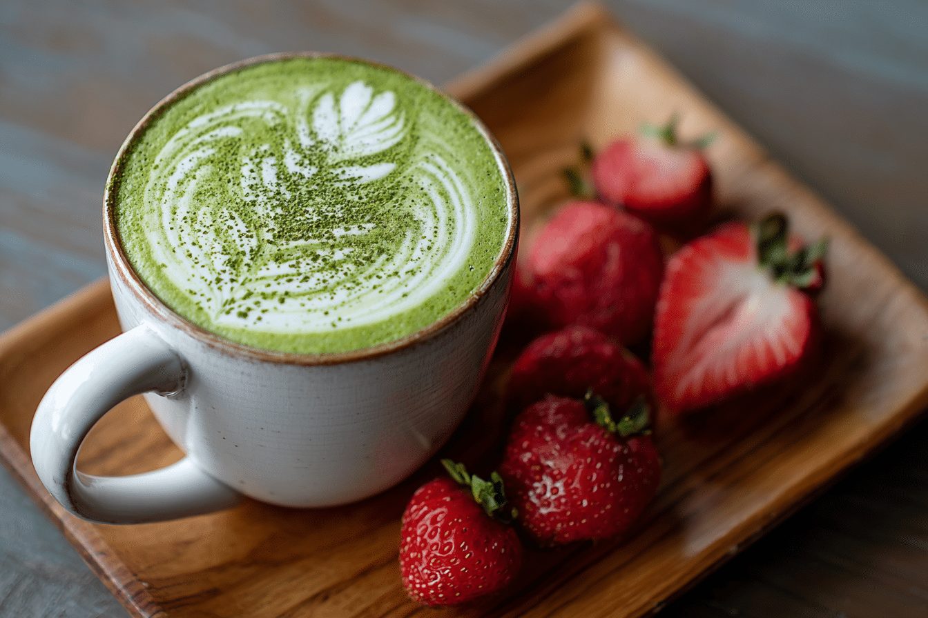Strawberry Matcha Latte