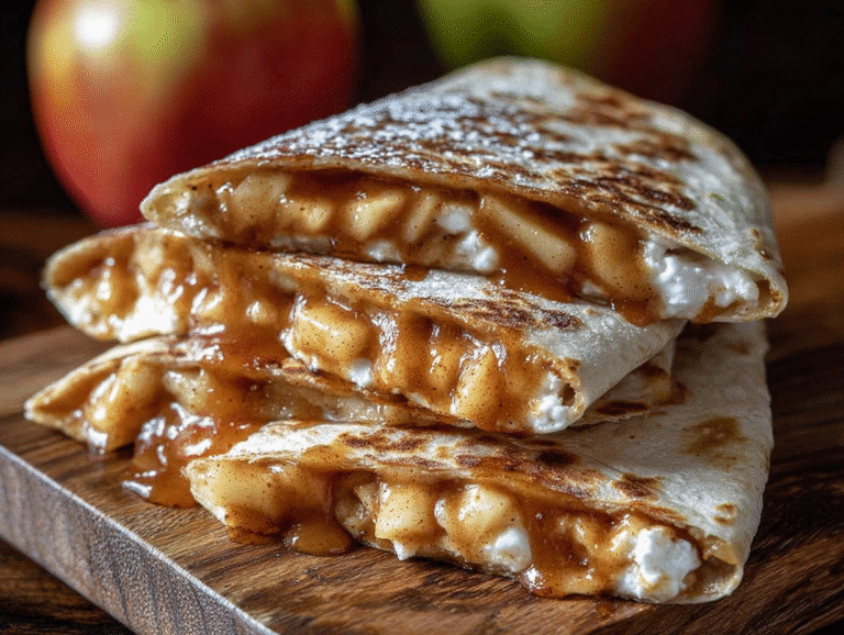 Apple Cinnamon Breakfast Quesadillas