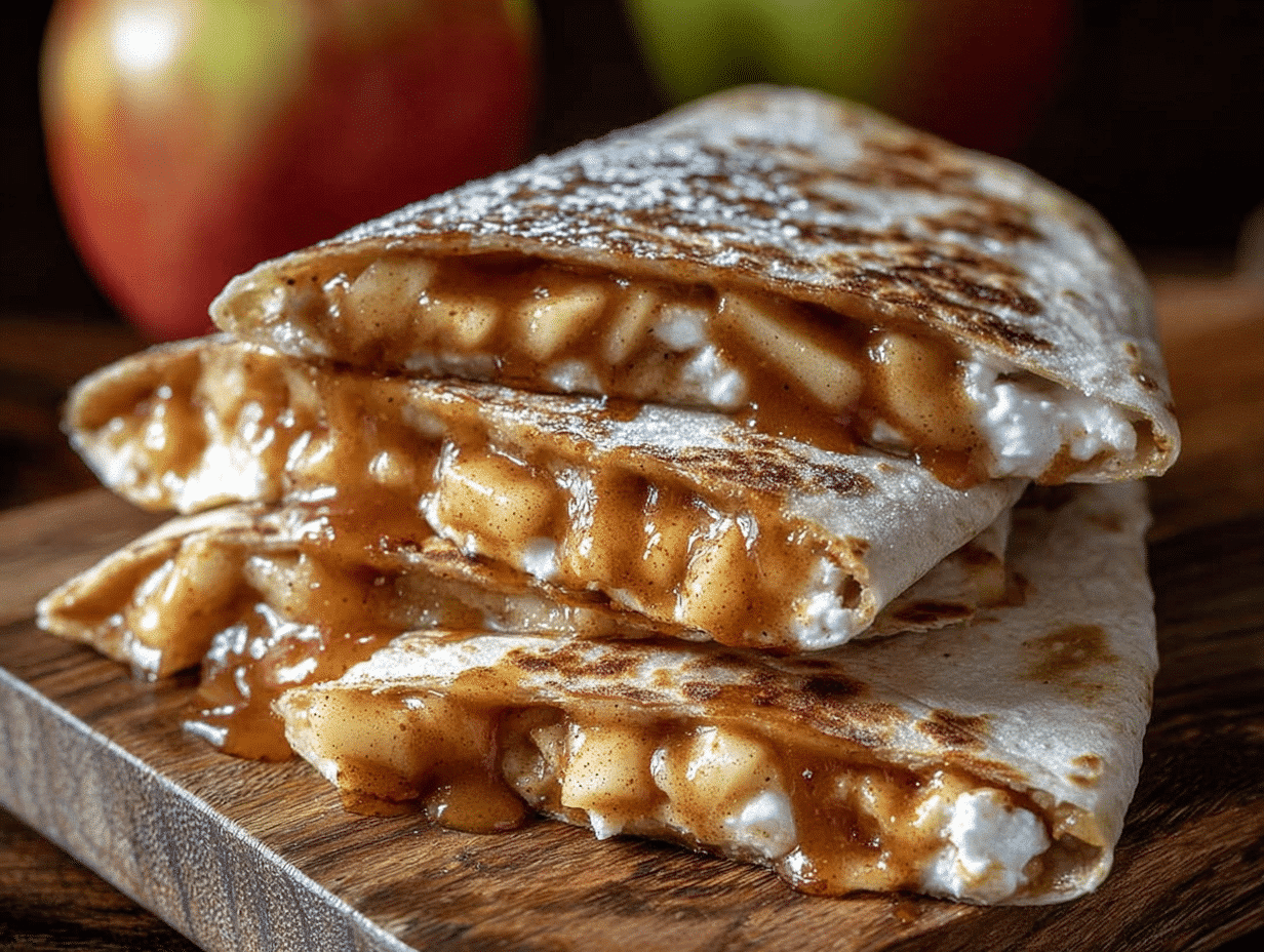 Apple Cinnamon Breakfast Quesadillas