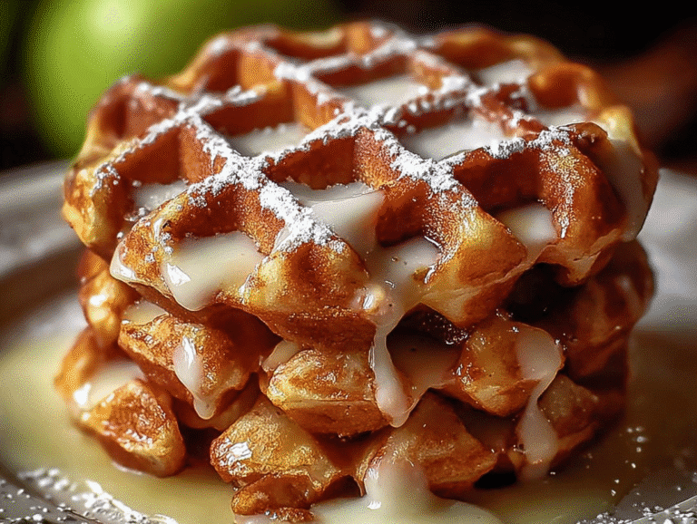 Apple Fritter Waffle Donuts