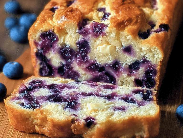 Blueberry Cream Cheese Bread