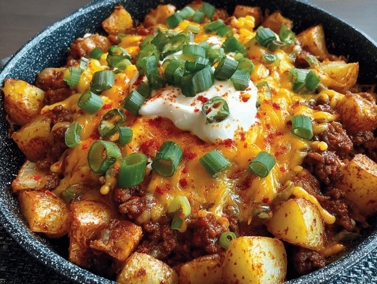 Chili Cheese Potato Skillet