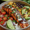 Chipotle Honey Salmon Bowls