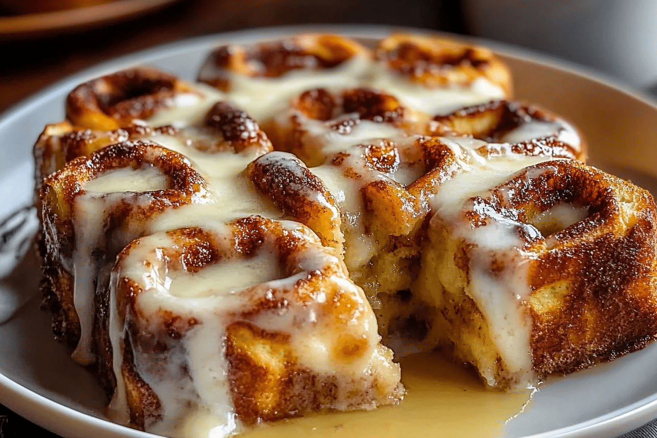 Cinnamon Roll French Toast Casserole