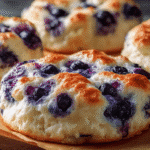 Cottage Cheese Blueberry Cloud Bread