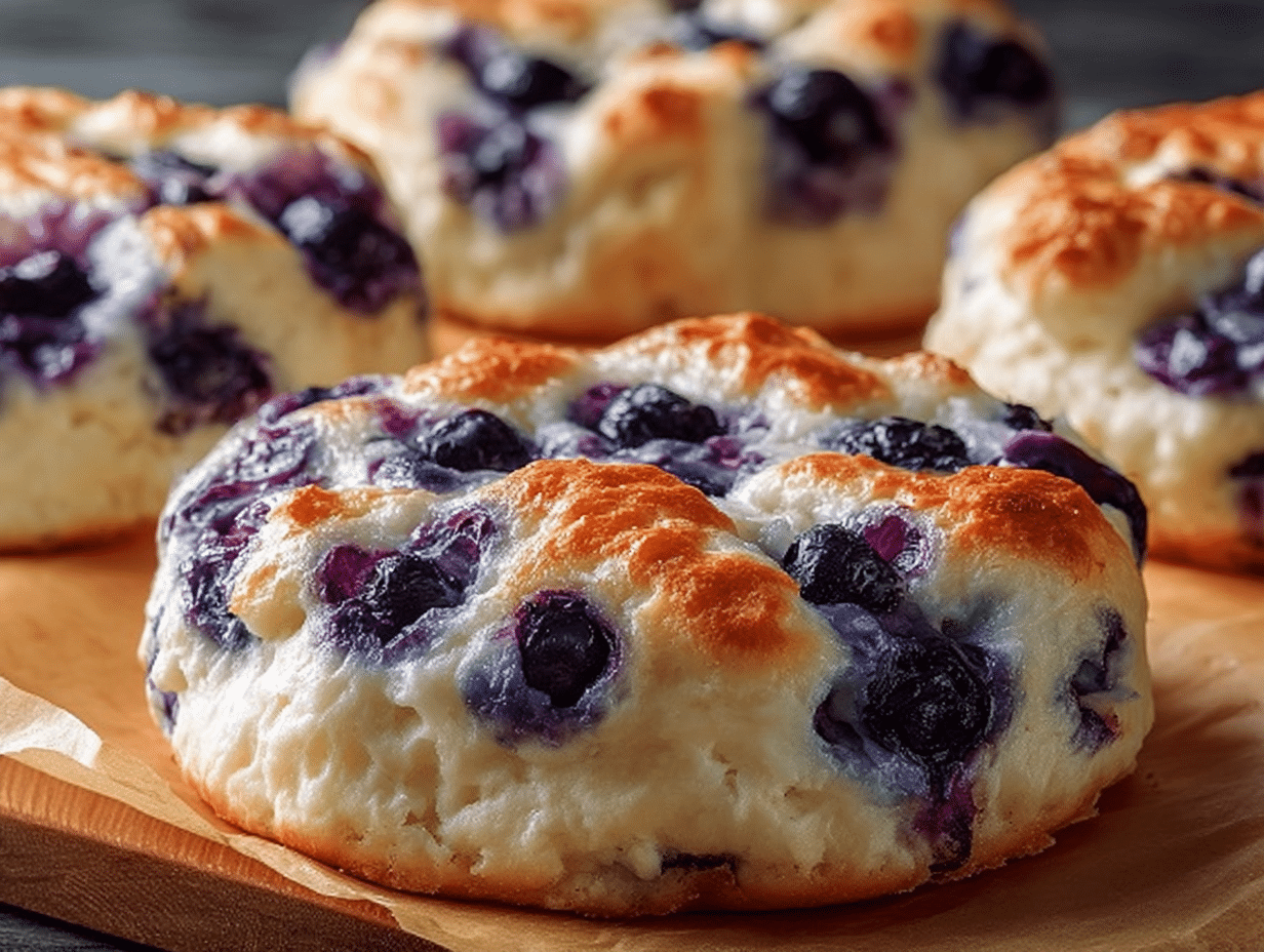Cottage Cheese Blueberry Cloud Bread