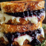 Crispy Blueberry Grilled Cheese