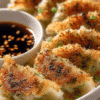 Crispy Cabbage Dumplings with Soy Dipping Sauce