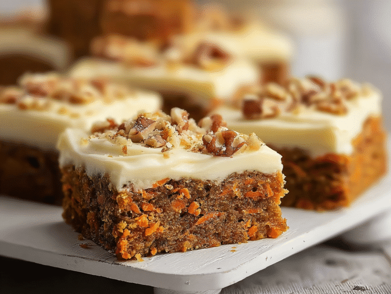Decadent Carrot Cake Bars