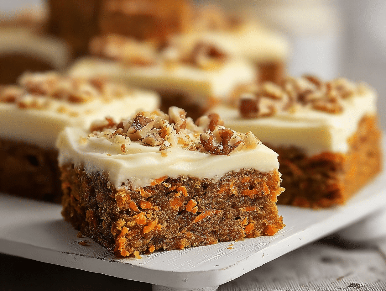 Decadent Carrot Cake Bars