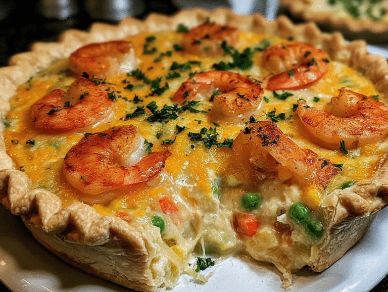 Florida Shrimp Cheddar Pie