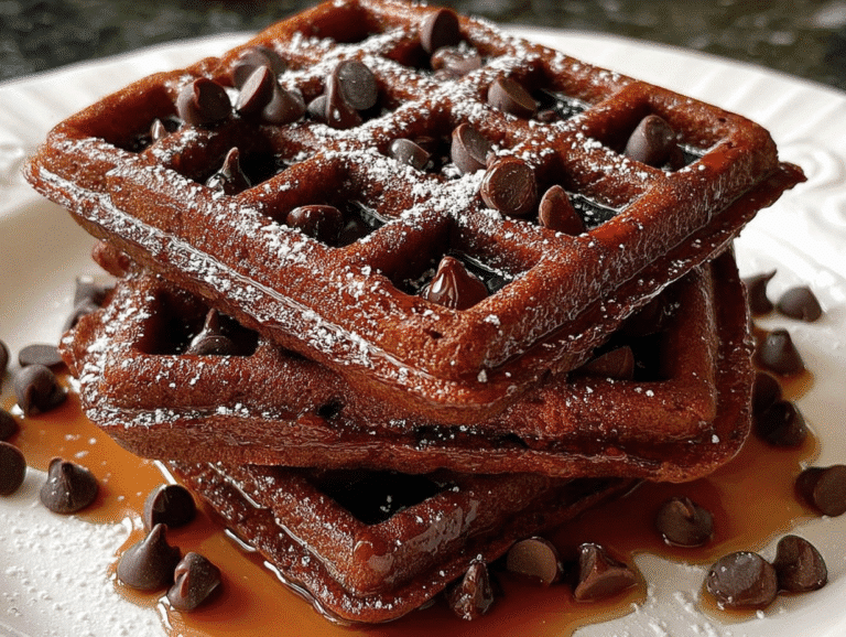 Fudgy Brownie Waffles
