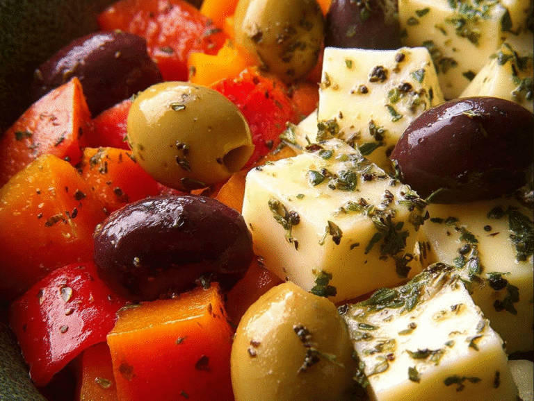 Marinated Cheese and Olives