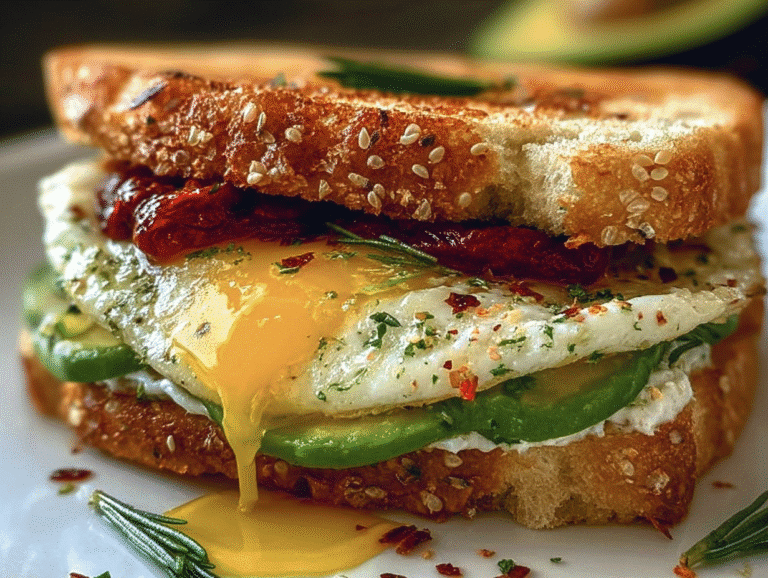 Mediterranean Breakfast Sandwich