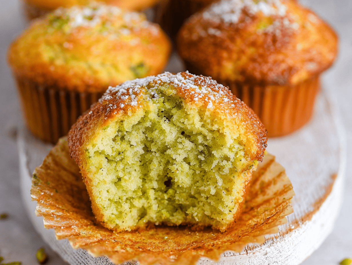 Moist Pistachio Muffin