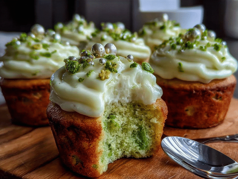 Shamrock Cream Cheese Cupcakes