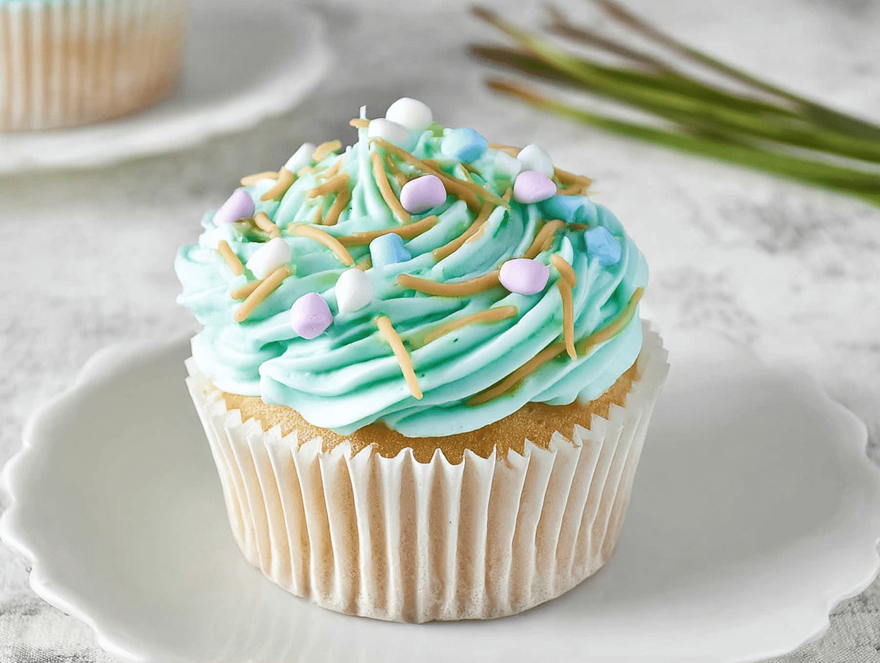 Spring Vanilla Cupcakes