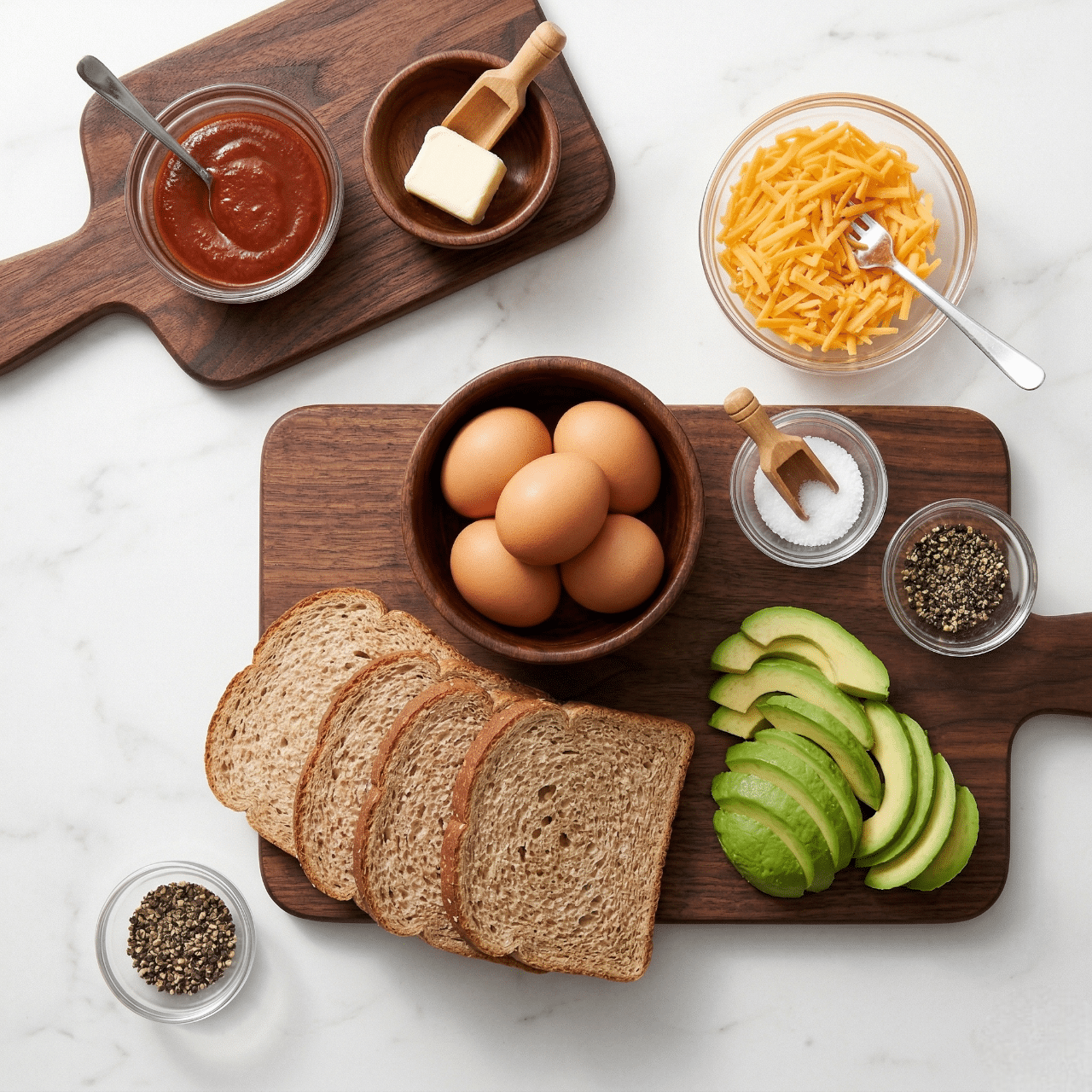 Spicy Chipotle Egg Breakfast Sandwiches