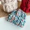 Trendy Bun Beanie perfect for winter fashion, featuring a stylish bun hole design.