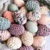 Colorful and decorated Easter eggs for festive celebration