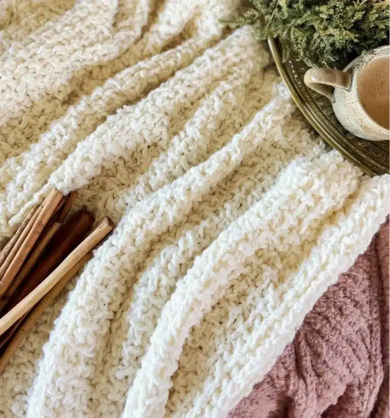 Honey Weave Throw Blanket for cozy home decor