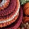 Stylish infinity scarf draped elegantly for a cozy look