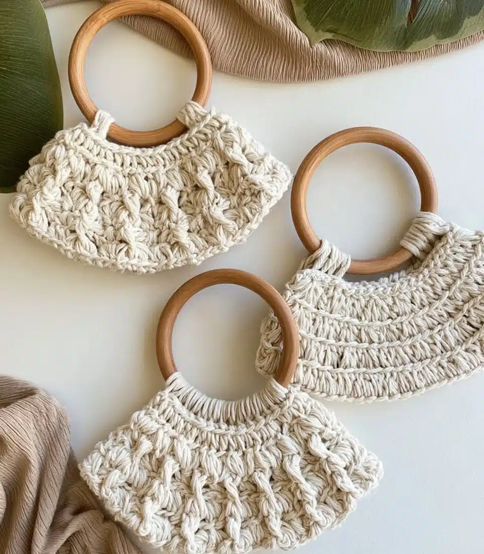 Chic round handle purse in stylish design for trendy accessorizing.