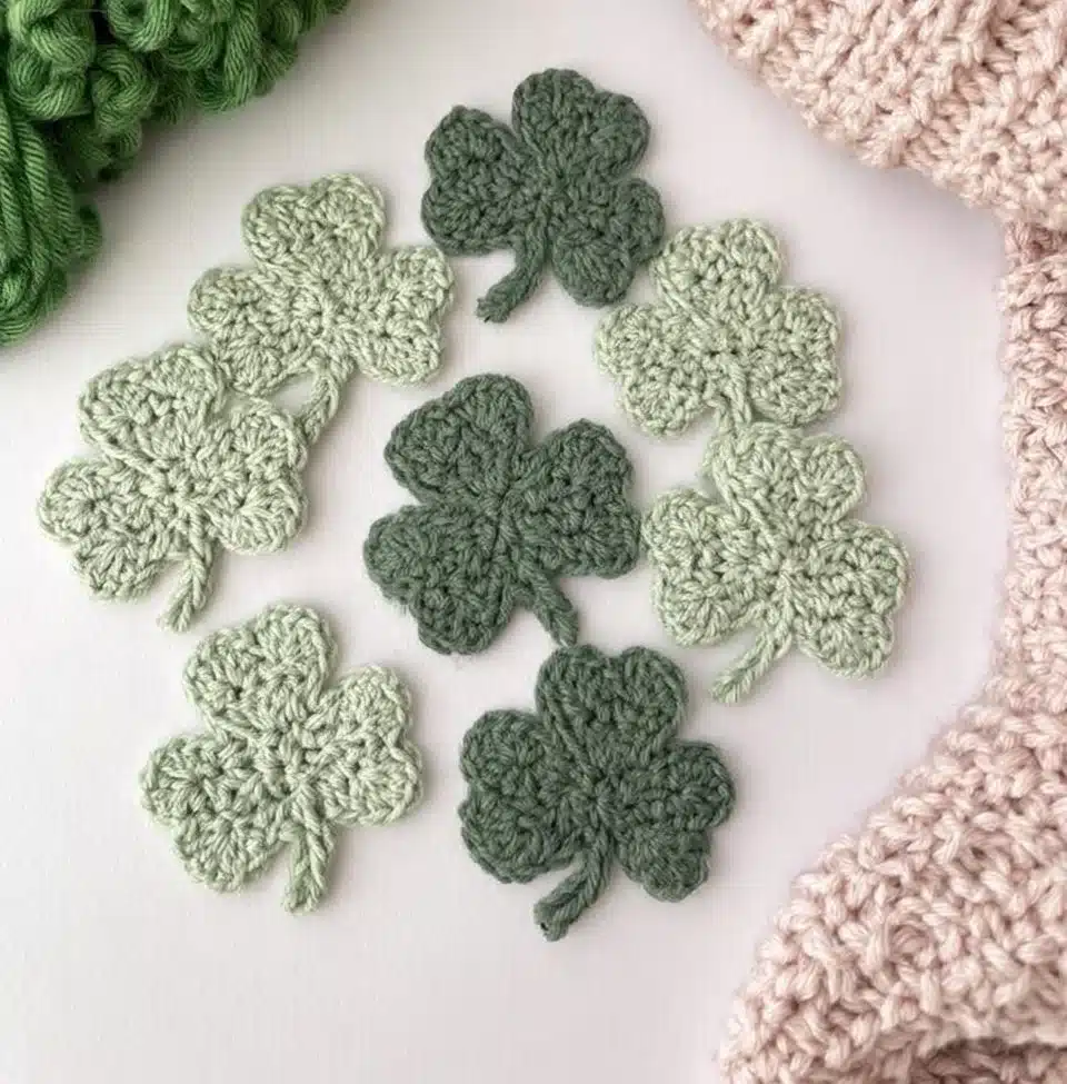 Shamrock Applique design for St. Patrick's Day crafts and projects