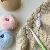V Stitch Cardigan in stylish design and cozy fabric
