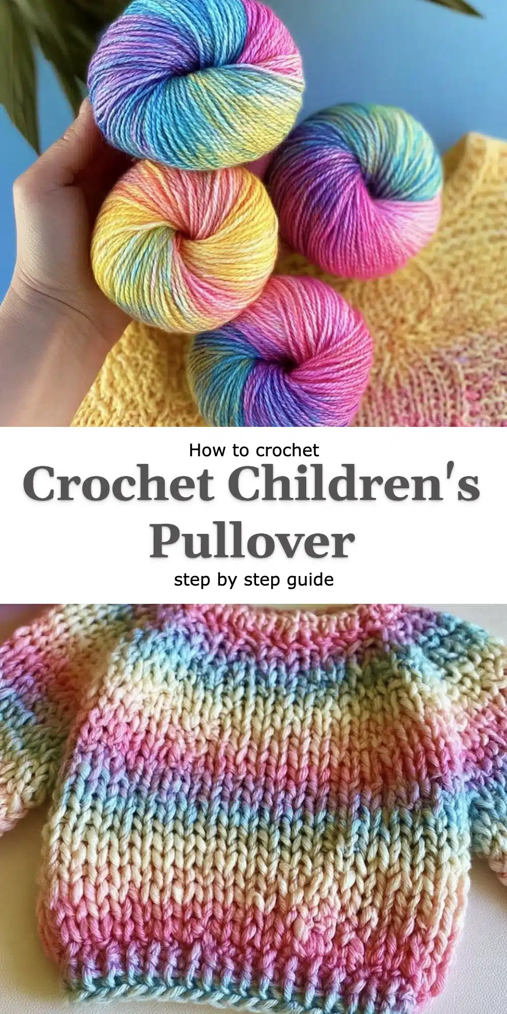 Crochet Children's Pullover