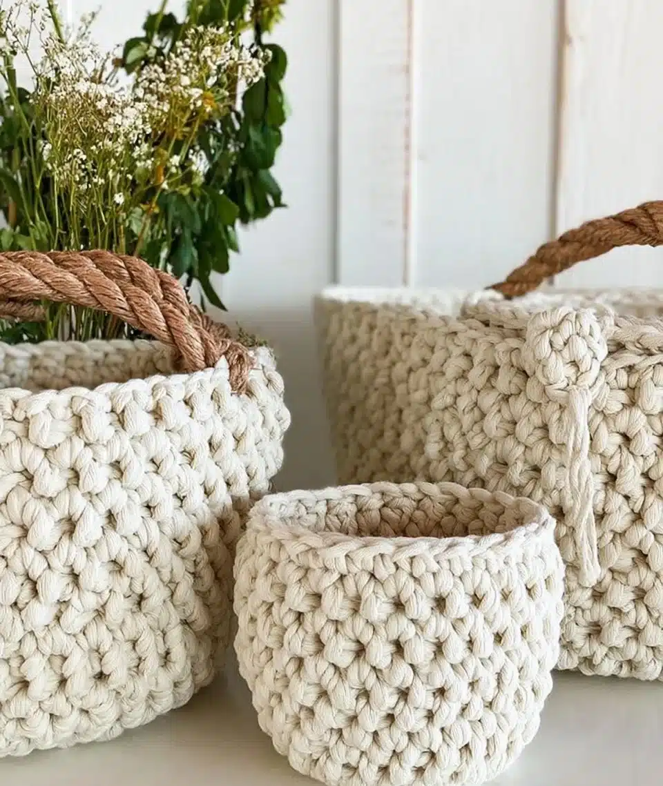 Homebody Crochet Nesting Basket Pattern