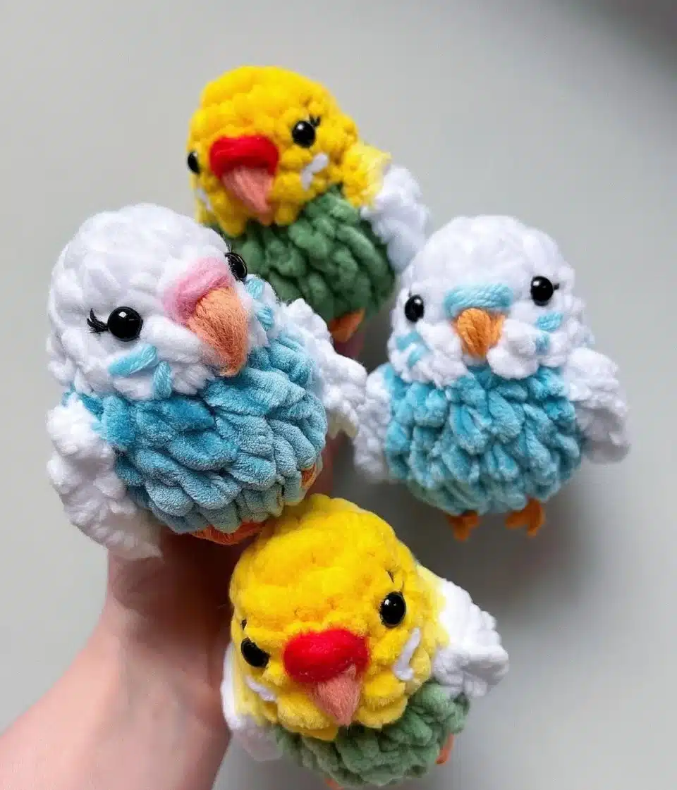 Crochet Pocket Parrots